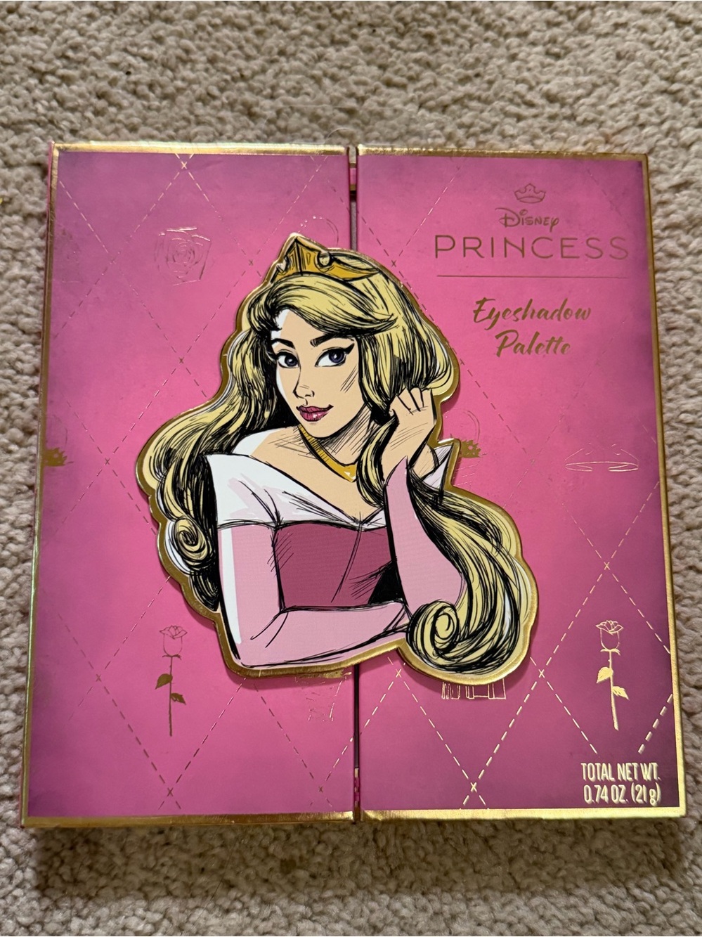 Disney Princess Aurora Eyeshadow Palette - Pink & Gold 12 shades